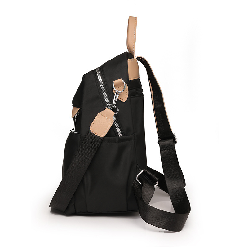 Bolsos mujer 2023 nueva mochila casual para mujer de nailon tendencia de moda mochila de viaje de color de contraste multifuncional