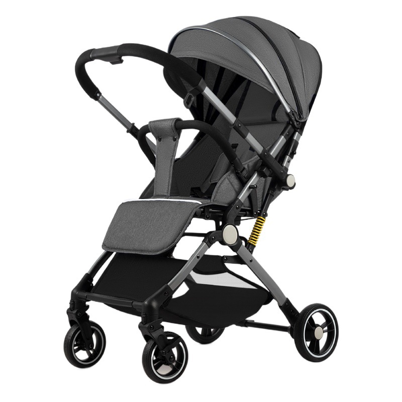 El cochecito de bebé es liviano, puede sentarse y acostarse, un botón de dos vías para recoger el automóvil