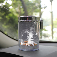 Car ashtray car air outlet colorful ashtray with LED light car colorful ashtray manufacturer wholesale