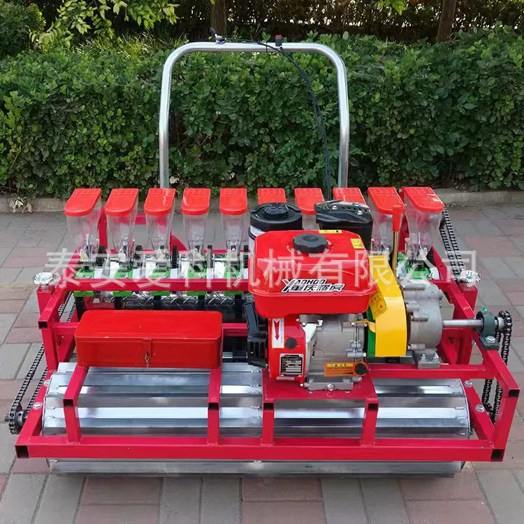 手推汽油电动谷子青菜播种机香菜白菜小颗粒种子大棚蔬菜播种
