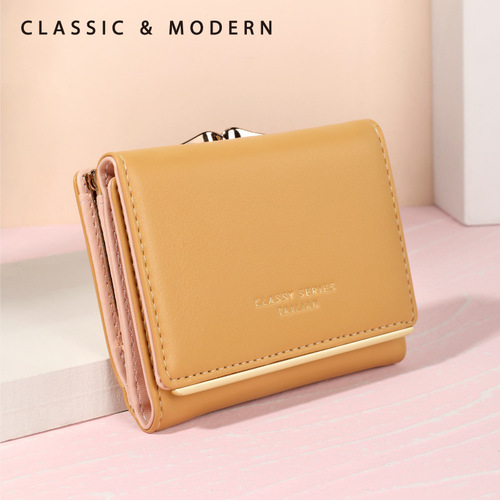 Talian Wallet Women's Fashion New Short Style Ins Cute and Versatile Student Multi-Card Slot Coin Purse Directly from the Manufacturer