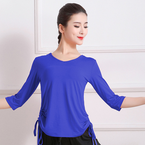 Dance Practice Clothes for Women - Spring and Summer Modal Chinese Dance and Modern Dance Outfits for Adult Art Exam Dance Wear Top