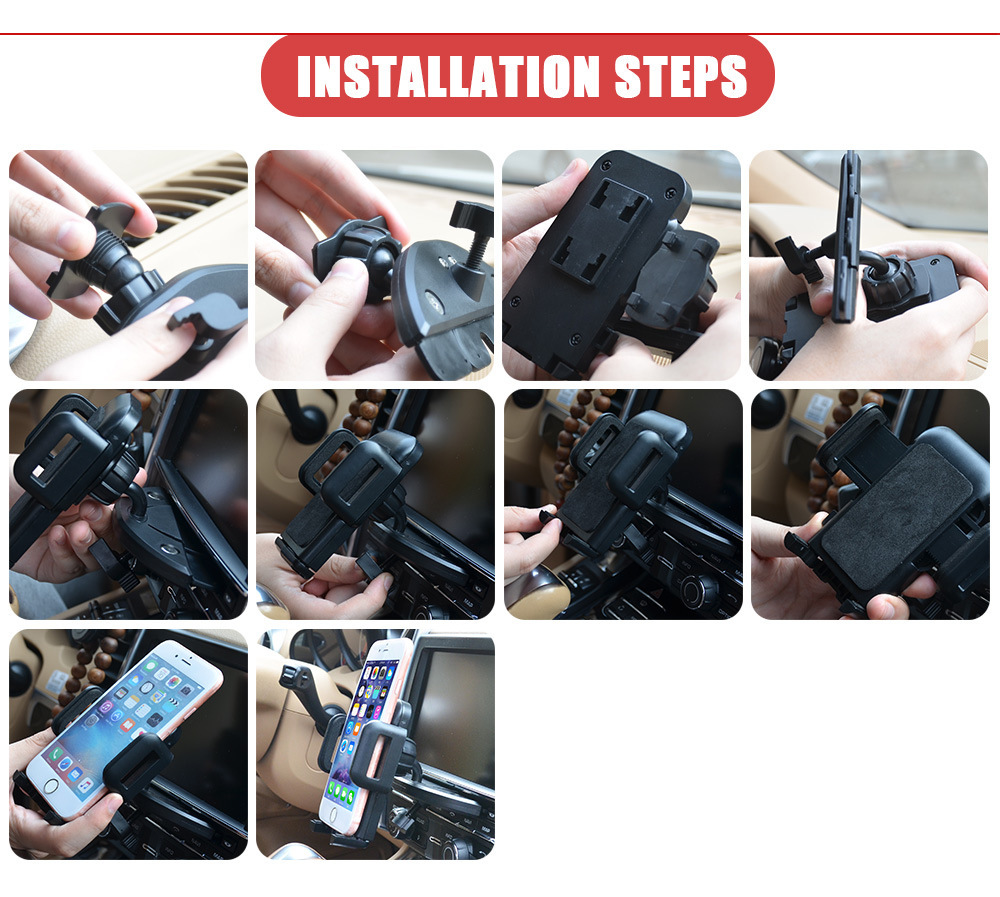 Car mobile phone holder CD port car bracket car mobile phone holder car air outlet navigation mobile phone holder