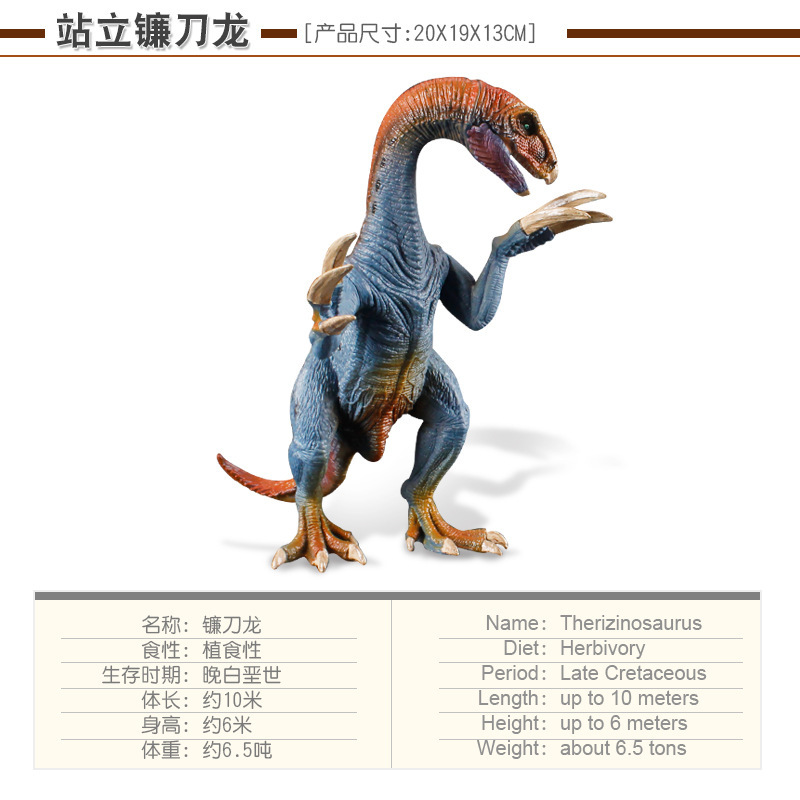 JZD018 Therizinosaurus de pie 0,28 kg