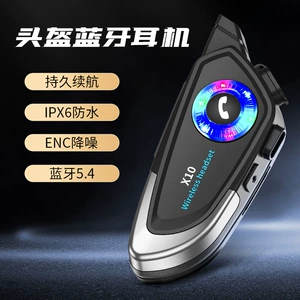 Yeni X10 motosiklet dəbilqə Bluetooth qulaqlıq, musiqi və naviqasiya üçün