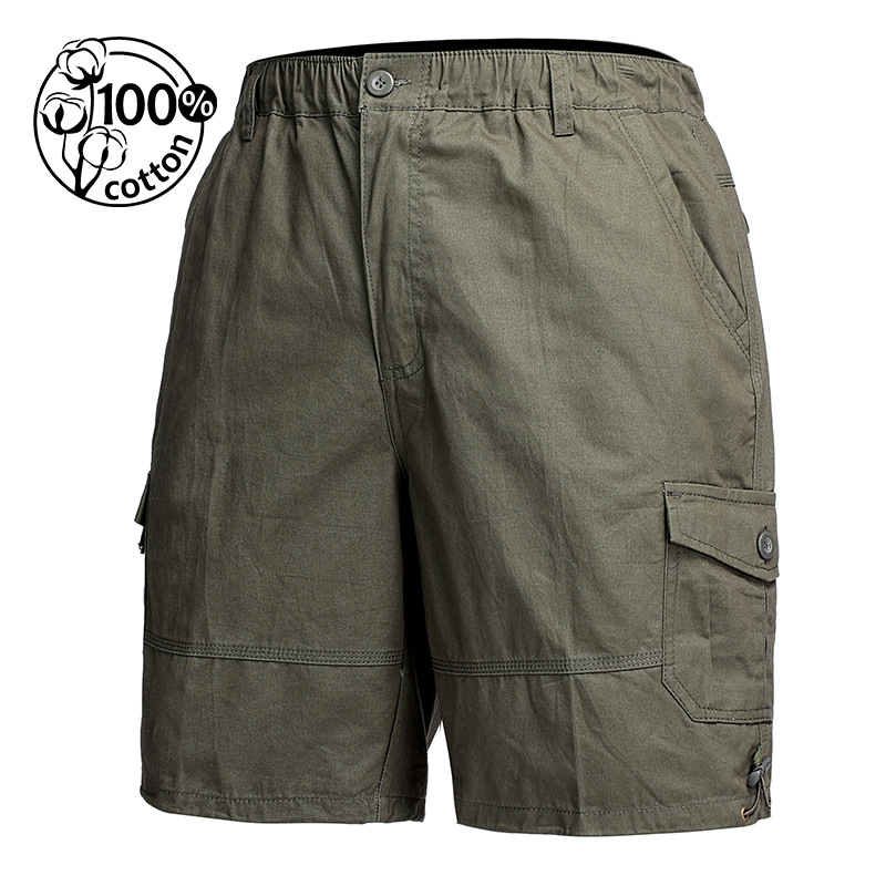 Comercio exterior al por mayor pantalones finos de verano de cinco puntos para hombres deportes de algodón puro para hombres pantalones casuales populares para hombres monos sueltos para hombres