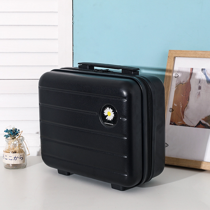 Mayorista de 7 pulgadas 14 pulgadas con patrón de logotipo maleta ABS maquillaje caja de embarque de mano bolsa de viaje maleta