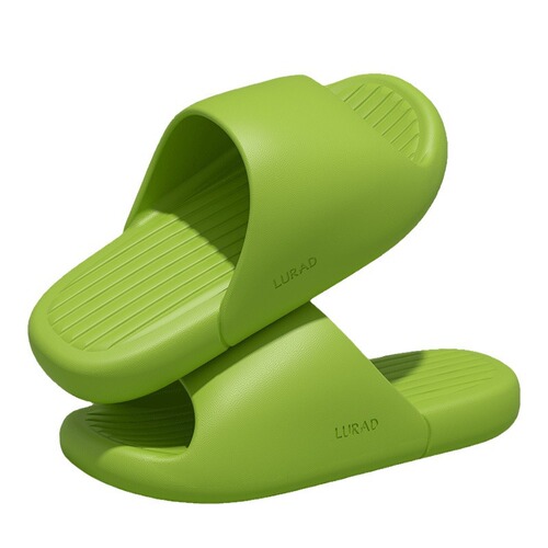 Summer household non-slip slippers for men and women, bathroom shower thick-soled wear-resistant fashionable solid color slippers wholesale