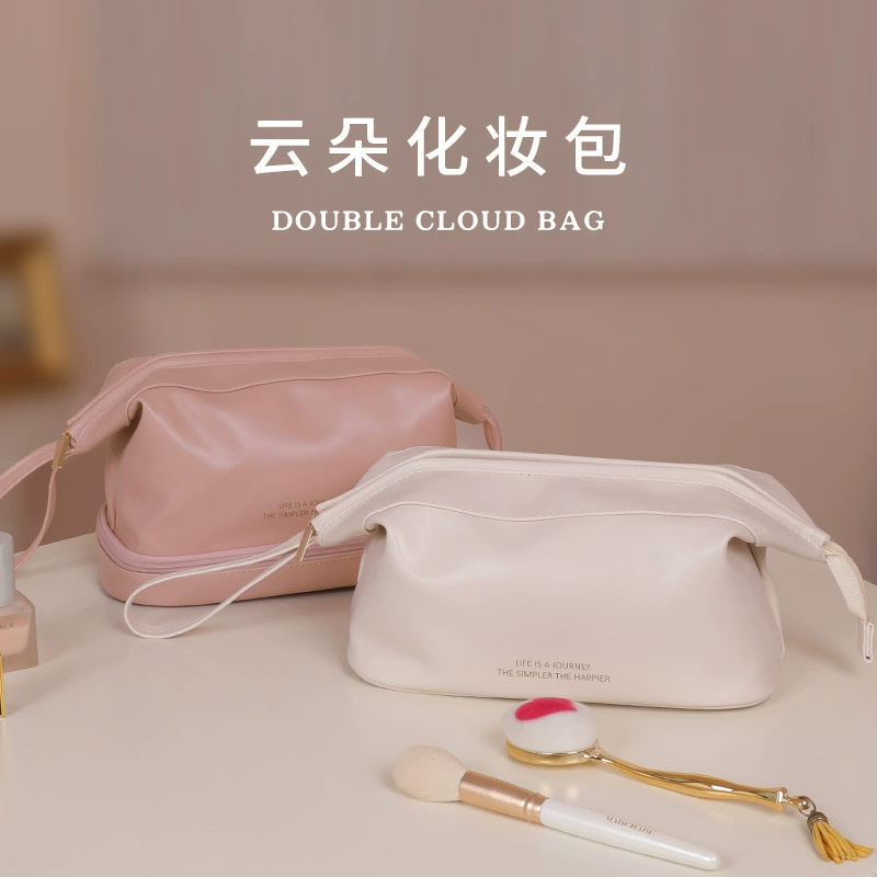 Кореянская портативная вместительная косметичка, organizer bag для путешествий, корейский стиль