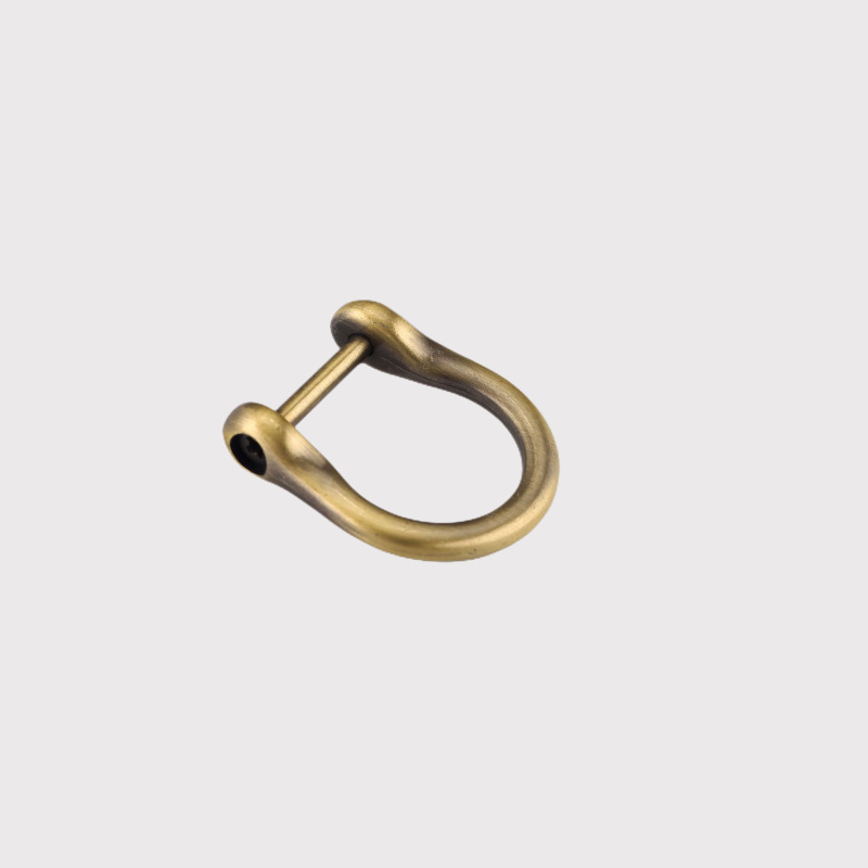 Hebilla de herradura hebilla de metal tornillo D Hebilla desmontable D anillo hebilla de herradura hebilla de las mujeres accesorios de reparación hebilla en stock al por mayor image 15