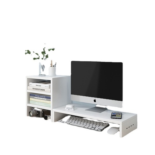 USB电脑显示器屏幕增高架办公室桌面键盘收纳支架台式置物底座漚