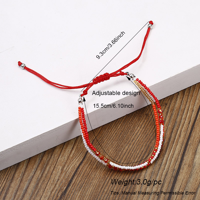 Bohemian Multicolor Seed Bead rope Beaded Womenu0027S Bracelets 1 Piece