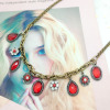 Retro accessory, ruby pendant, ethnic necklace, European style, wholesale, ethnic style