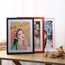 画室用美术挂墙画框8K4开a34证书装裱影楼相框拼图框实木相框批发