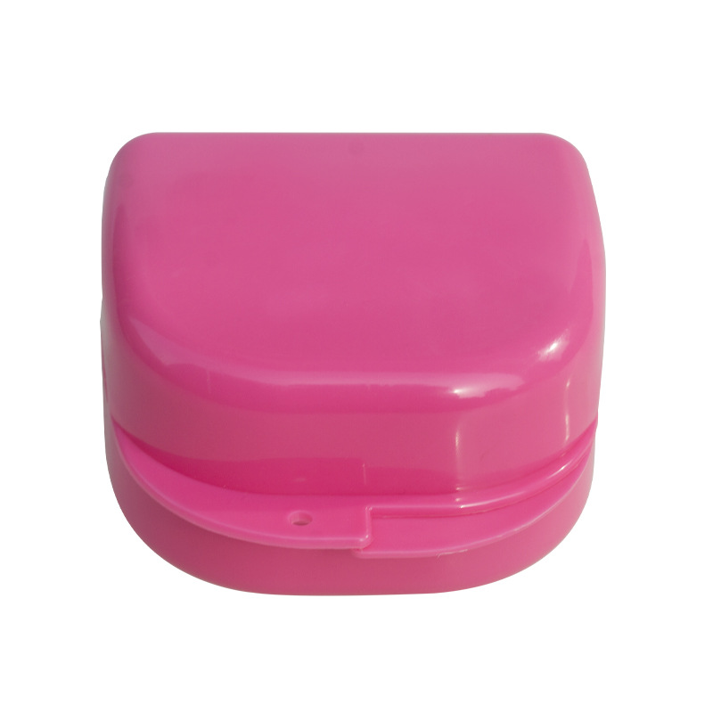 Retenedor dental caja de almacenamiento de limpieza de dentaduras postizas caja de limpieza abierta grande y mediana caja de dientes boca completa