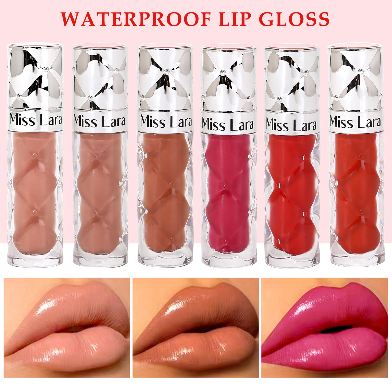 MISSLARA Moisturizing Lip Glaze Enriched Lip Glaze Enriched Lip Gloss Enriched Lip Gloss Glass Lip Moisturizing Doodle Lip