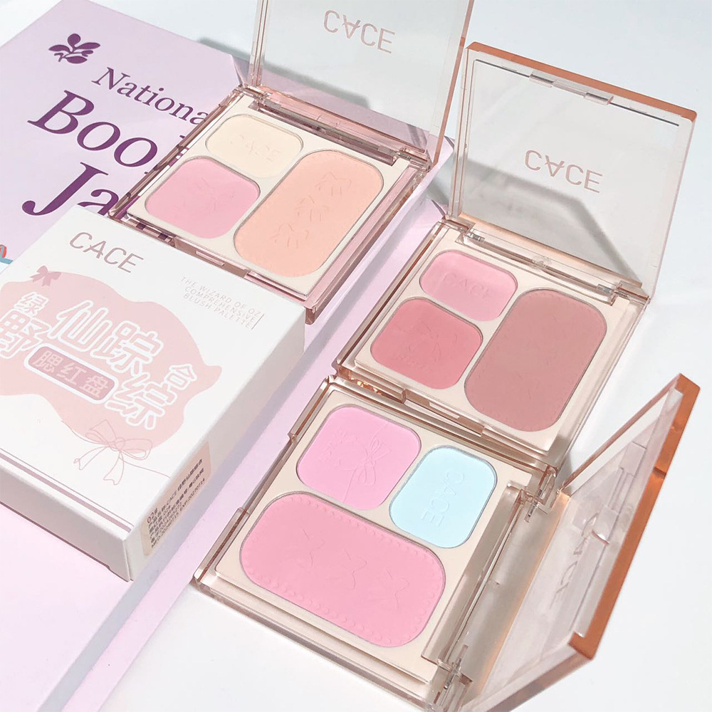 CACE's new "The Wizard of Oz" comprehensive blush palette, a set of three-color blush, natural and daily cross-border affordable wholesale details Picture