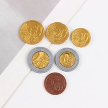 定制塑料币 欧元币 奖励币 塑料金币 塑料银币 圆形币 双色塑料币