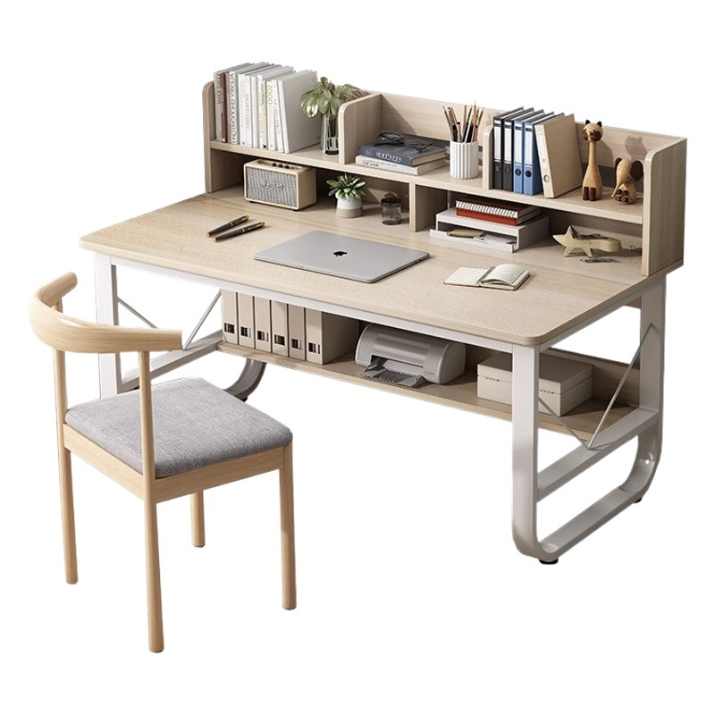 Escritorio de la computadora escritorio del hogar estantería integrada primaria y secundaria estudiante Silla de escritorio conjunto chica estudio pequeña mesa