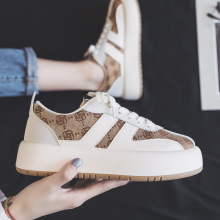 ddoo清仓秋季小白鞋女鞋2024秋款爆款厚底潮流板鞋运动休闲帆布鞋