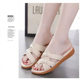 [Beef Tendon Bottom] New Summer Outing Ladies Slippers, Casual Mom Shoes, Lightweight Non-Slip Wear-Resistant Soft-Soled Sandals