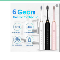 Wholesale Cross-Border Foreign Trade Factory Electric Toothbrush X-3 Sonic Electric Toothbrush Adult Soft Brush Charging Toothbrush