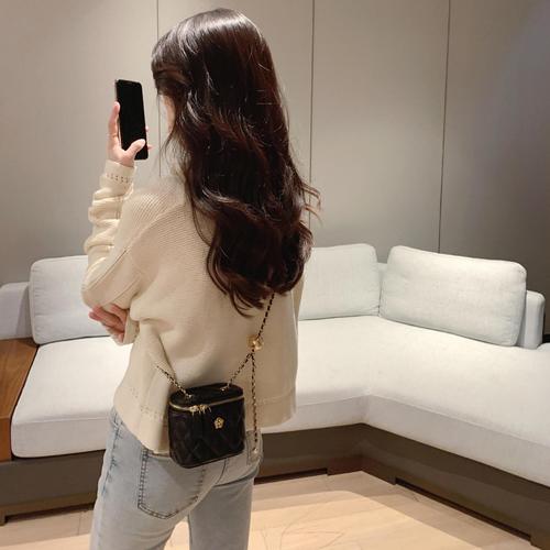 ladies bag new camellia rhombus chain box small bag women's summer mini shoulder crossbody bag