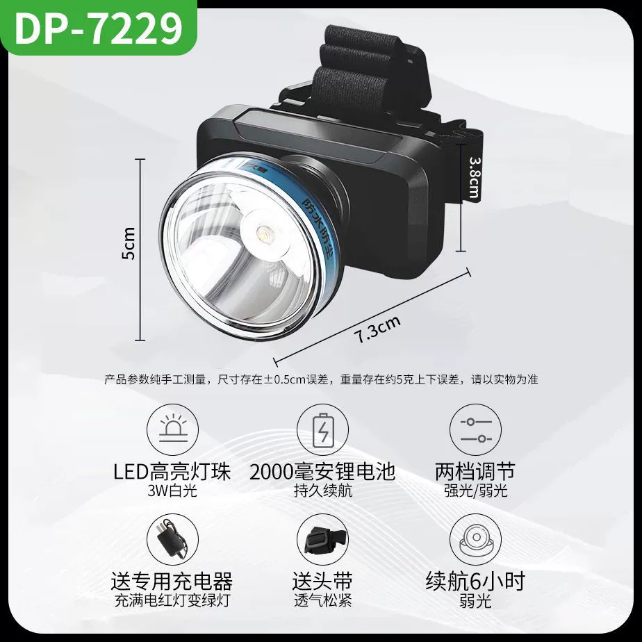 Фонарь LED DP 久量, туристический свет, для оптовых закупок