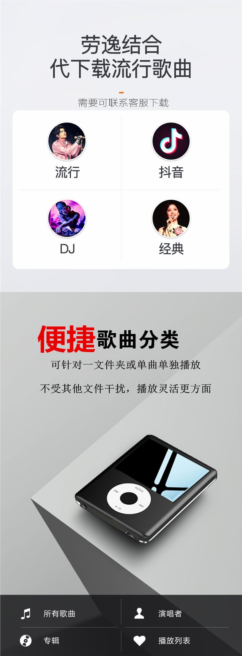 MP4 for students, MP5 small size for high school students to read novels and listen to music, MP3 portable player 128G Bluetooth P3 student version