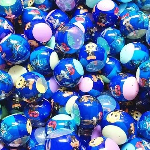 75mm twisted egg children's toy prize color film twisted egg machine gift ball hand-made blind box small gift wholesale manufacturer