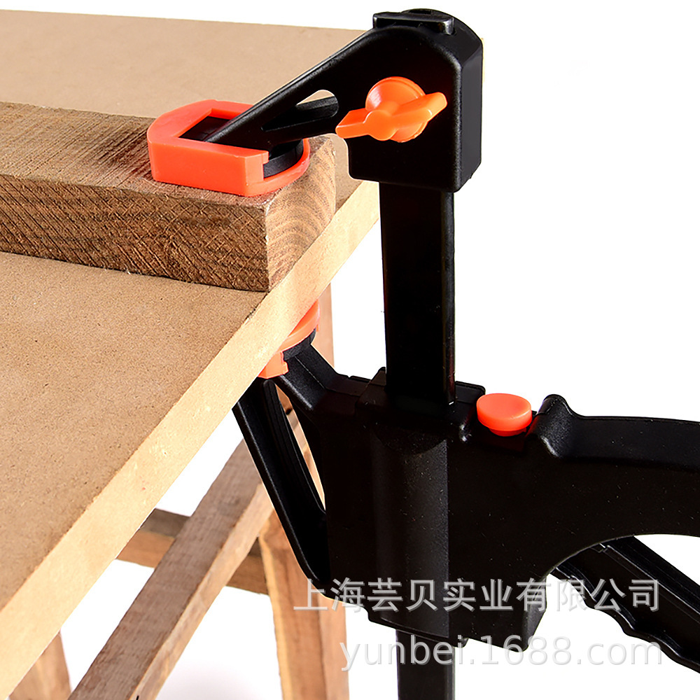 Abrazadera Tipo F para Carpintería y Fabricación de Muebles, de Metal, Colores Rojo/Naranja, Tamaños 4/6/10/12 Pulgadas.