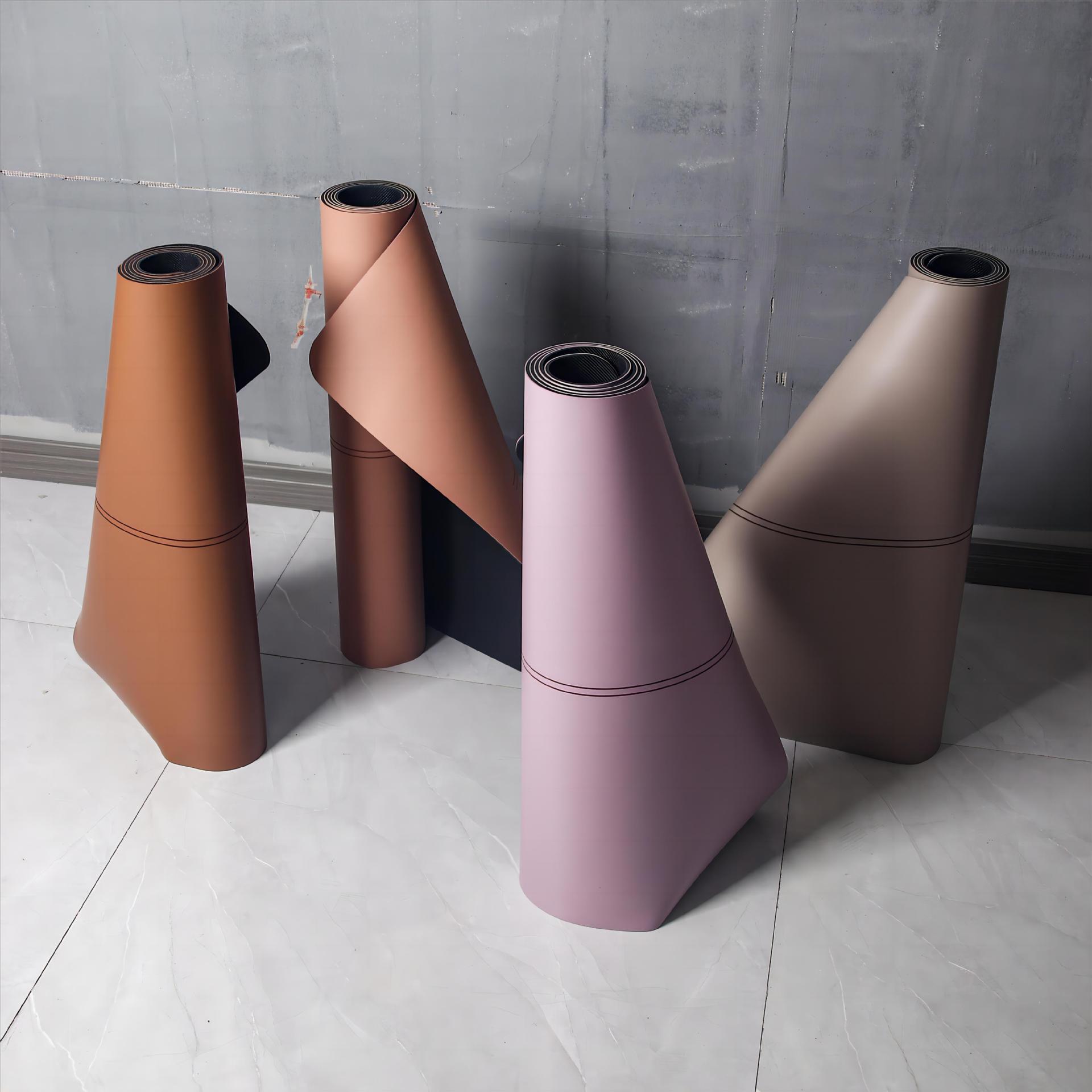 Yoga Mat PU + Rubber Non-slip Silent Thickened and Widened Home Fitness Mat Body Line Tuhao Yoga Mat