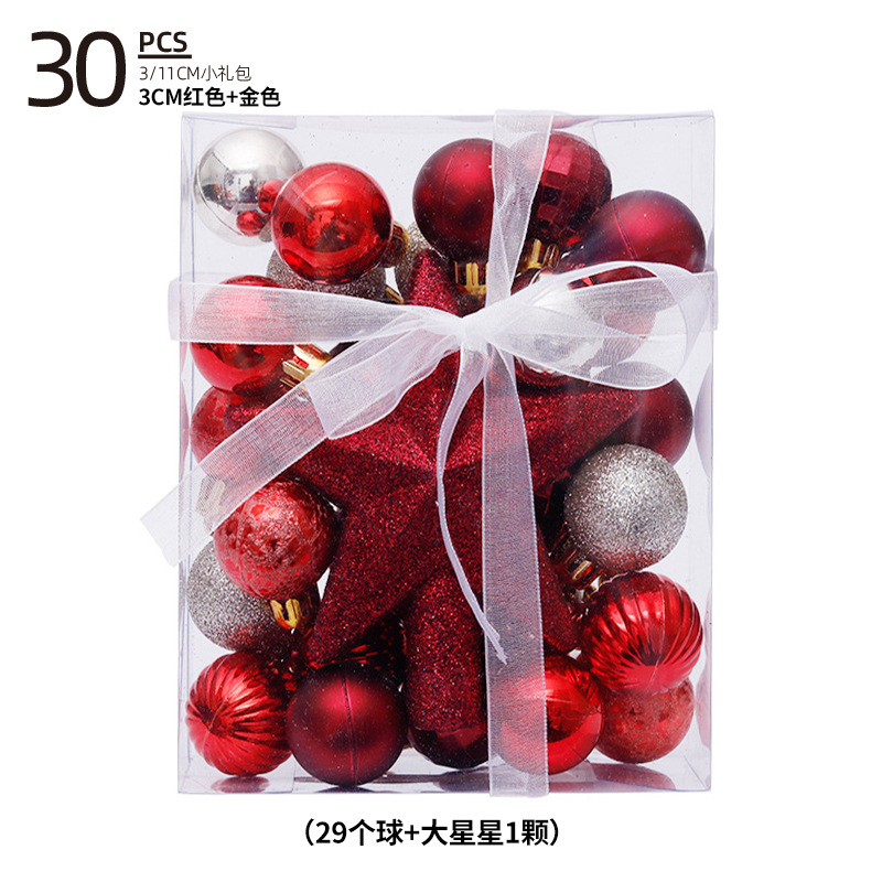 Bola de Navidad árbol de Navidad adornos de decoración colgante de bola de colores accesorios de material de Navidad DIY decoración de Navidad al por mayor