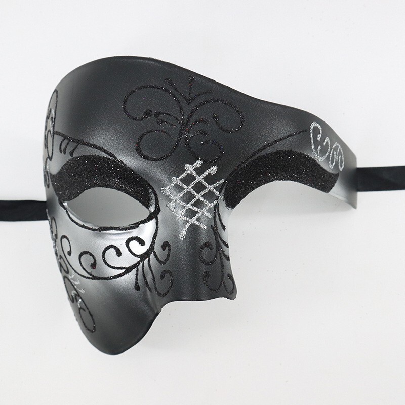 ハロウィン カーニバル イタリア ヴェネツィア ローマ サムライ マスク エジプト 古代ギリシャ メンズ ハーフフェイスマスク|undefined