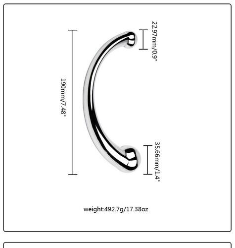 Adult sex toys, prostate G-spot massage stick, metal double-headed anal plug, SM backcourt massage sex toy for men and women