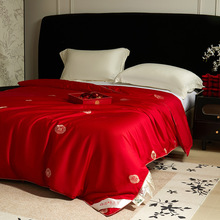 全棉蚕丝被喜事连连系列【柞蚕丝填充可质检】 喜事连连系列