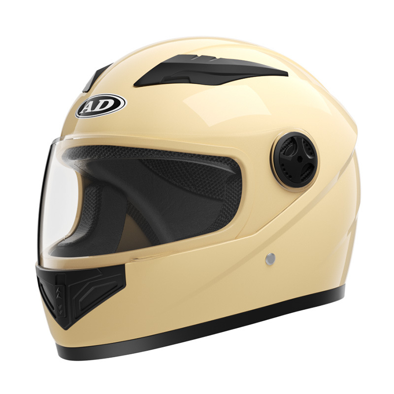 Ad Motorcycle Helmet for Men and Women, Full-Face Helmet for Electric Vehicles, All-Season Universal Helmet, Safety Hat, Foreign Trade Battery Vehicle Helmet