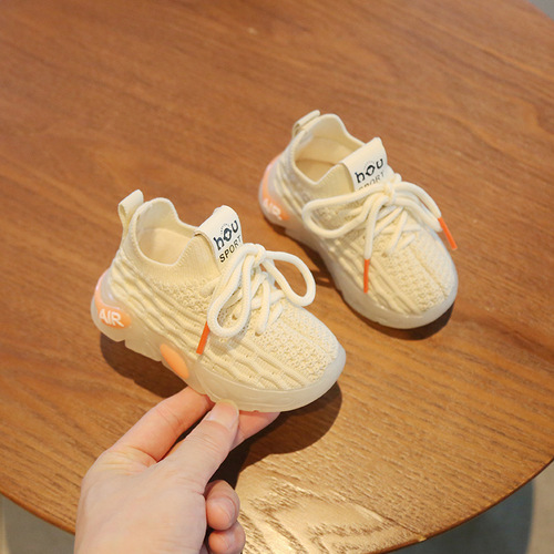 Baby shoes with breathable soft bottom coconuts shoes 0-6 years old girls children infant flat baby mesh walking shoes