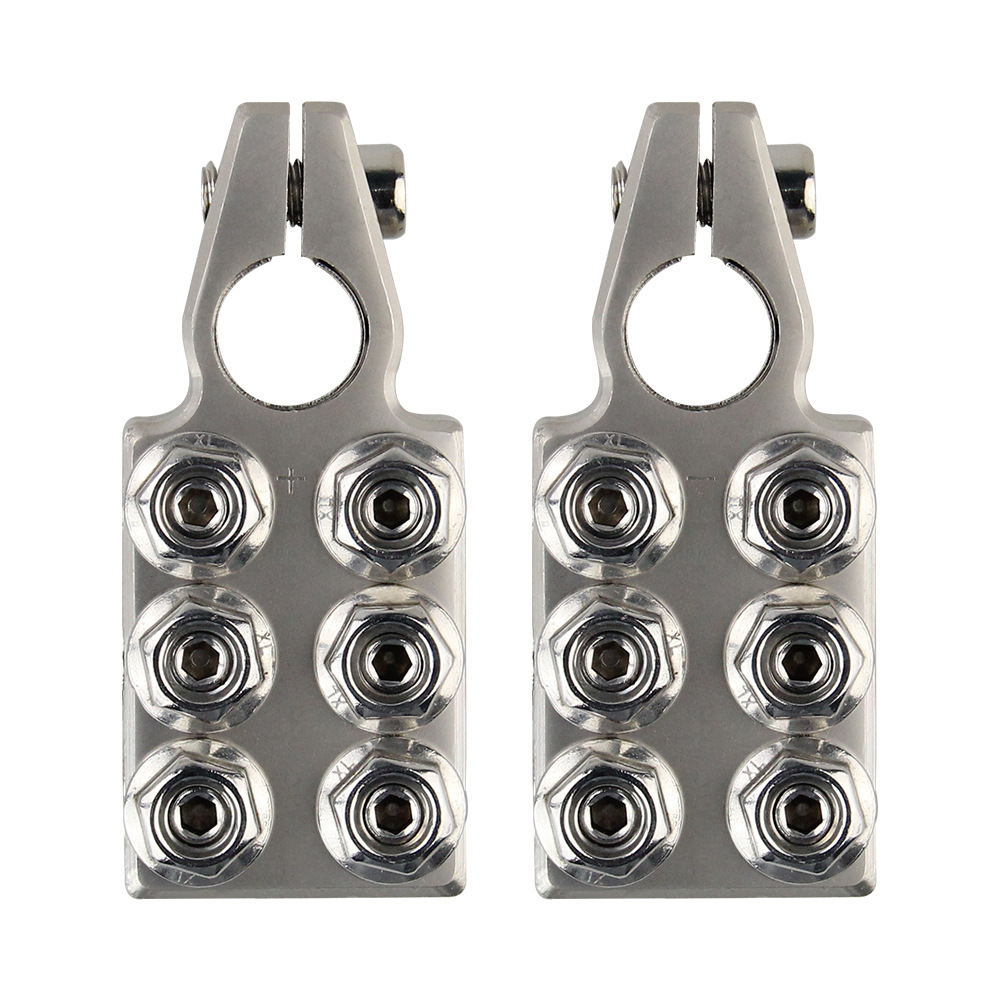 跨境热销车音响改装电瓶头 电瓶接线端子夹头6*0/4规 法兰螺丝