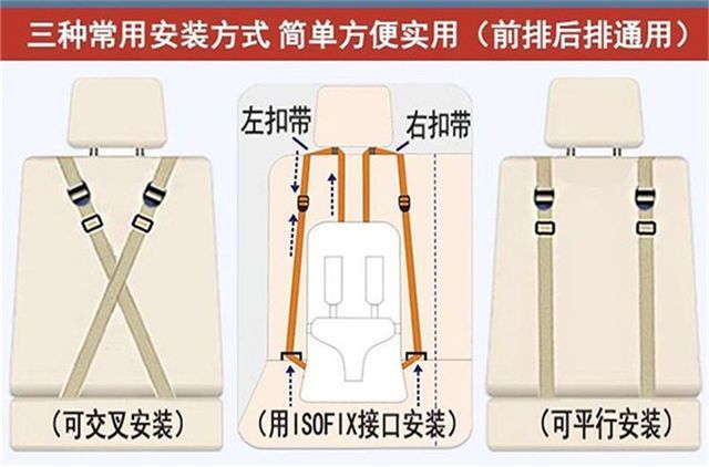 Children's safety seat, simple and portable, universal car seat cushion for babies and infants, height-boosting cushion