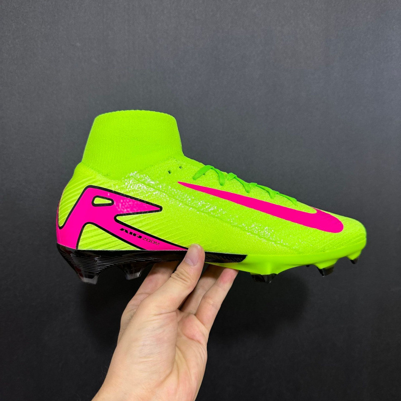 Zapatos de comercio exterior Superfly zapatos de fútbol de combate real para hombres Assassin 16 zapatos deportivos de punto de alta altura zapatos de fútbol de moda FG para mujeres