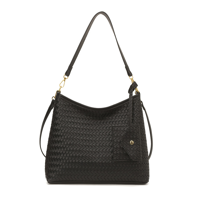 Nicho francés de gran capacidad bolso de hombro para mujeres 2026 nueva moda casual trenzado bolso de mochila universal