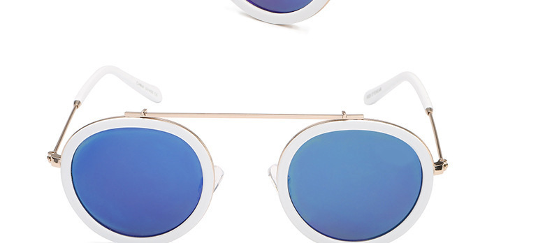 2023 neue Mode runde Rahmen Brille Männer und Frauen Retro koreanische Sonnenbrille Anti-Ultraviolett UV400 – Detail 13
