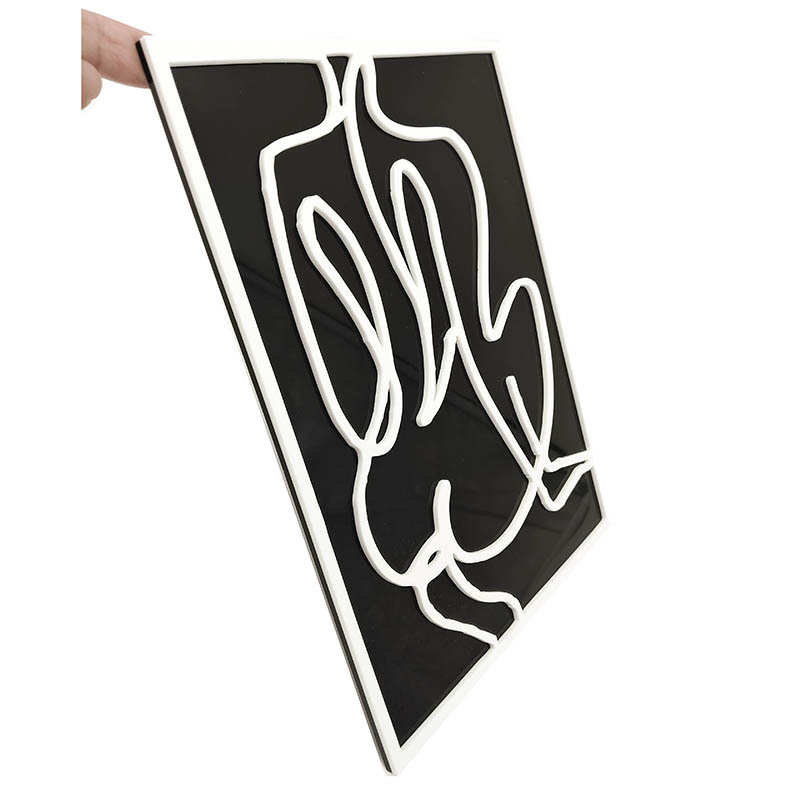 工厂批发亚克力壁挂线条装饰画女性艺术身体线条挂件线条剪影壁挂