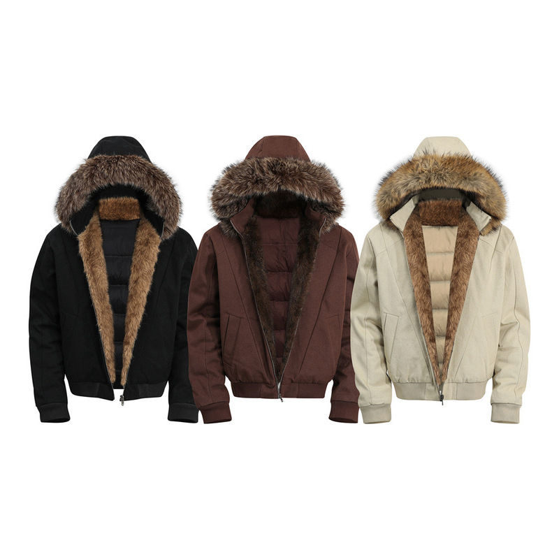 American Retro Deconstructed Detachable Hooded New National Standard 90 White Duck down Jacket Canvas Coat for Men and Women American Retro Deconstructed Detachable Hooded New National Standard 90 White Duck down Jacket Canvas Coat for Men and Women