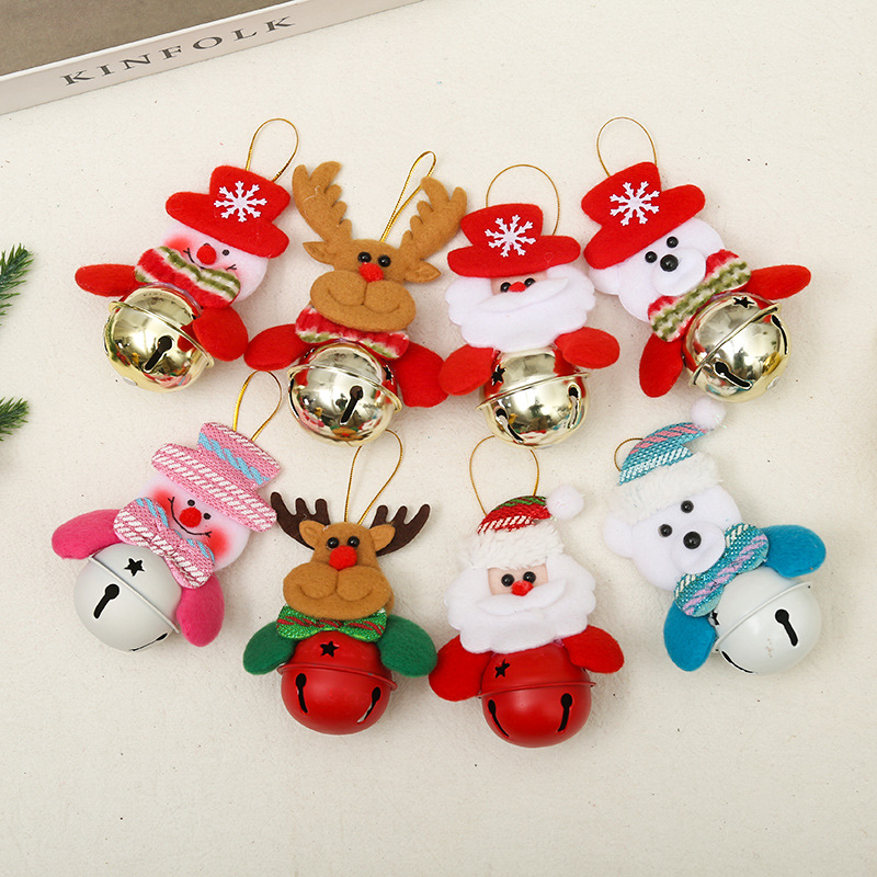 Christmas Santa Claus Snowman Deer Plastic Party Hanging Ornaments display picture 1