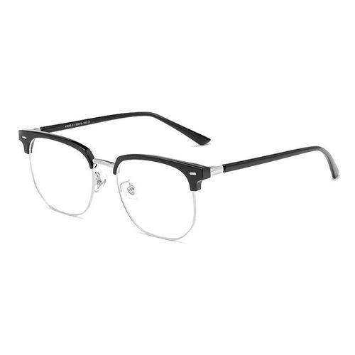 Retro half-rim anti-blue light brow frame, cool and stylish, suitable for round faces and slimming effect, can be paired with prescription or non-prescription glasses