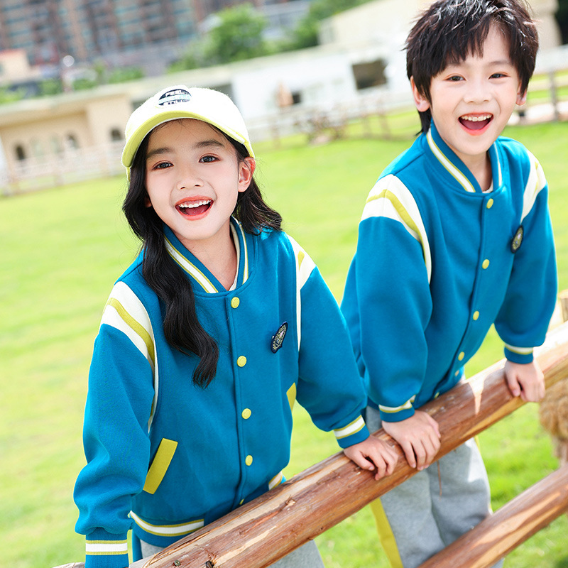 春秋新款幼兒園園服學院風班服中小學生校服套裝兒童運動會運動服