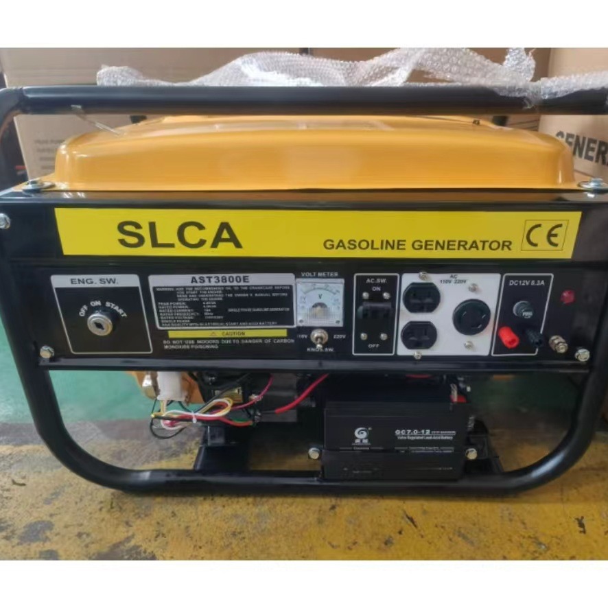 4kw汽油发电机大功率7.5HP外贸批发应急发电户外施工家庭备用省油