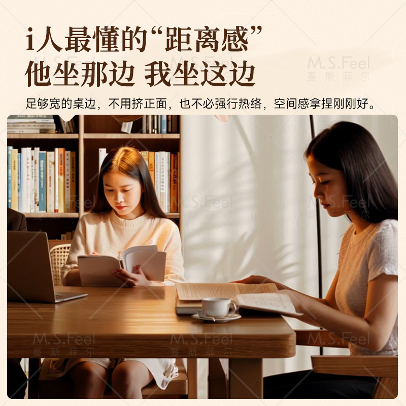 オール無垢材のリビングルームの大きな長机読書学習テーブルホームダブルデスクリビングルームテーブルワークベンチ|undefined